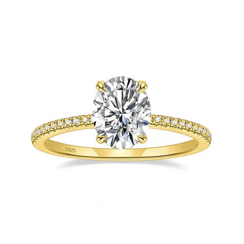 KS-Jewels™ Bague de Fiançailles en Moissanite