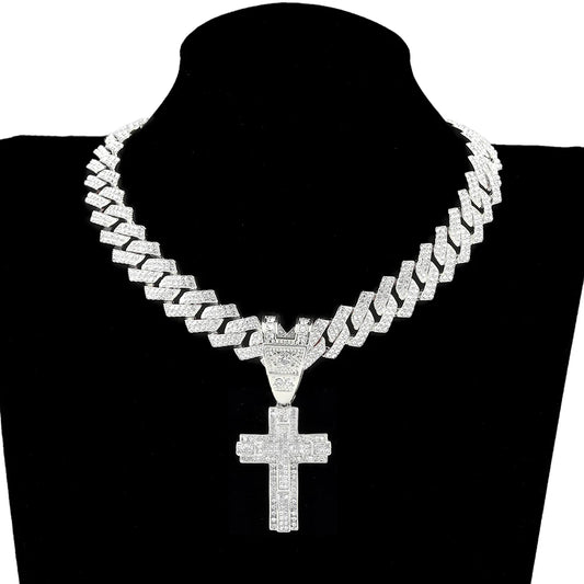 KS-Jewels™ Chaîne Cuban Miami – Bijou Hip-Hop Bling pour Hommes et Femmes