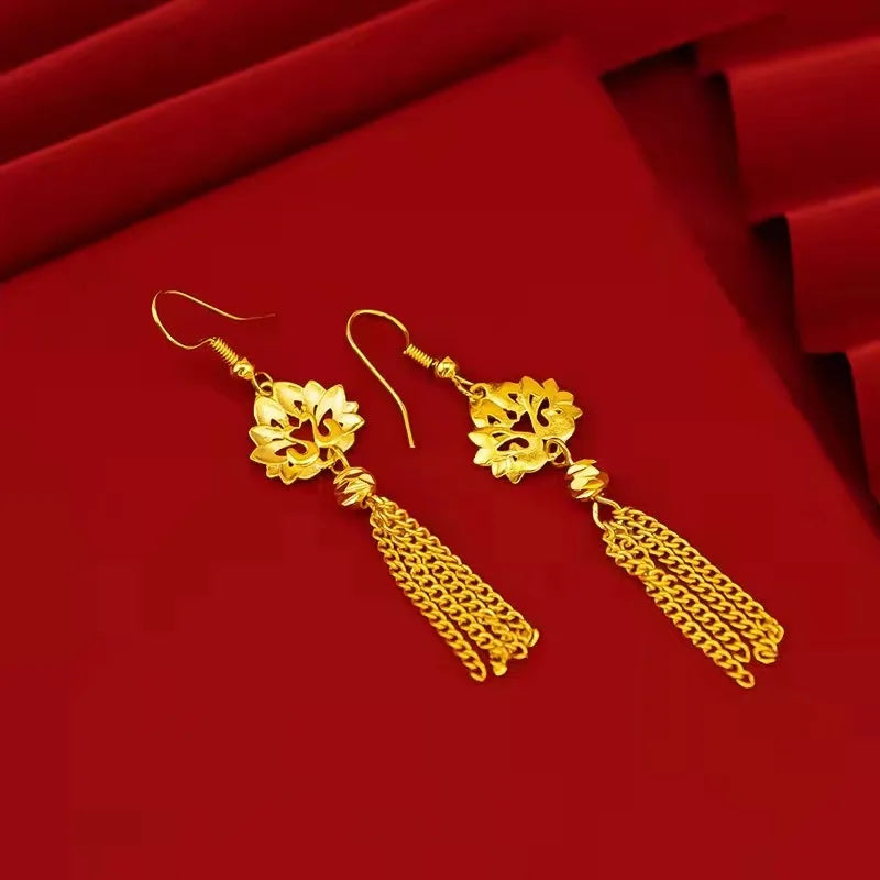 KS-Jewels™ Boucles d'oreilles 24 carats Qualité supérieure pour femmes