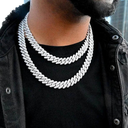 KS-Jewels™ Collier Cubain Hip-Hop en Moissanite | Certifié GRA